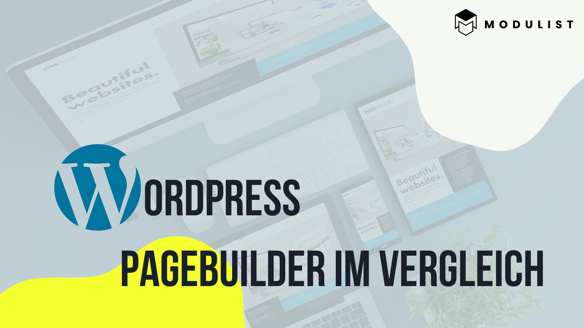 Titelbild zum Thema Wordpress Pagebuilder