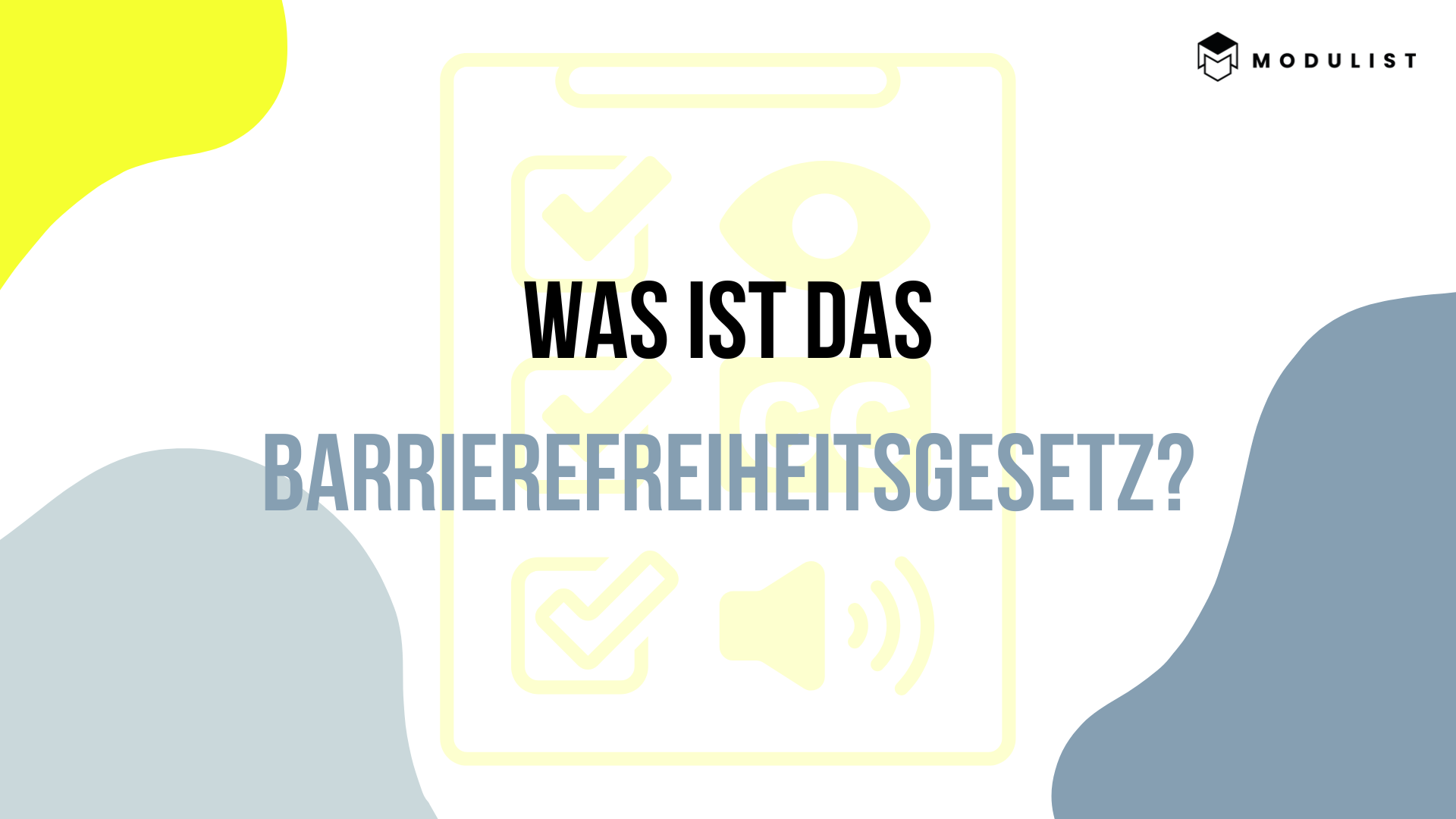 Was ist das Barrierefreiheitsgesetz?