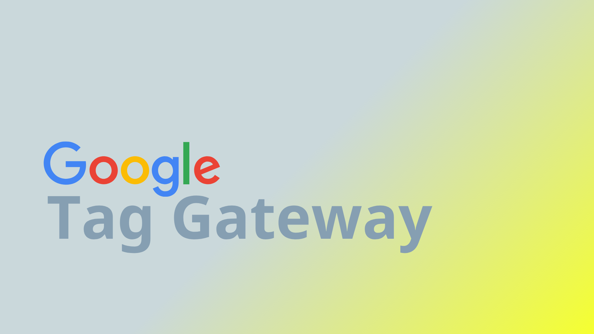 Google Tag Gateway Header