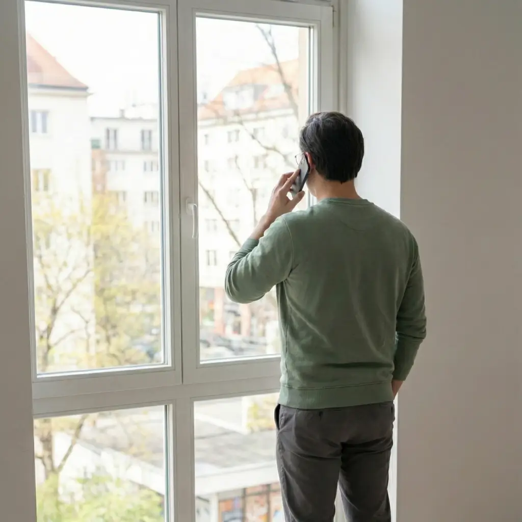 IT Projektleiter telefoniert