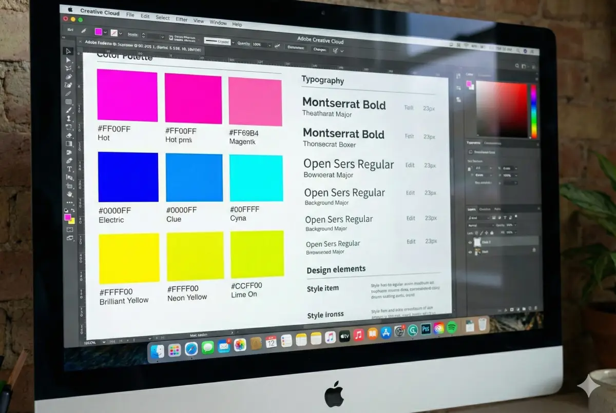 Anzeigengestaltung Farbauswahl und Schriftauswahl