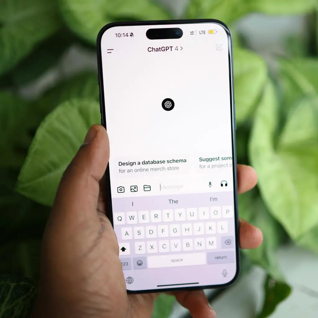 Chat GPT Prompting auf Handy